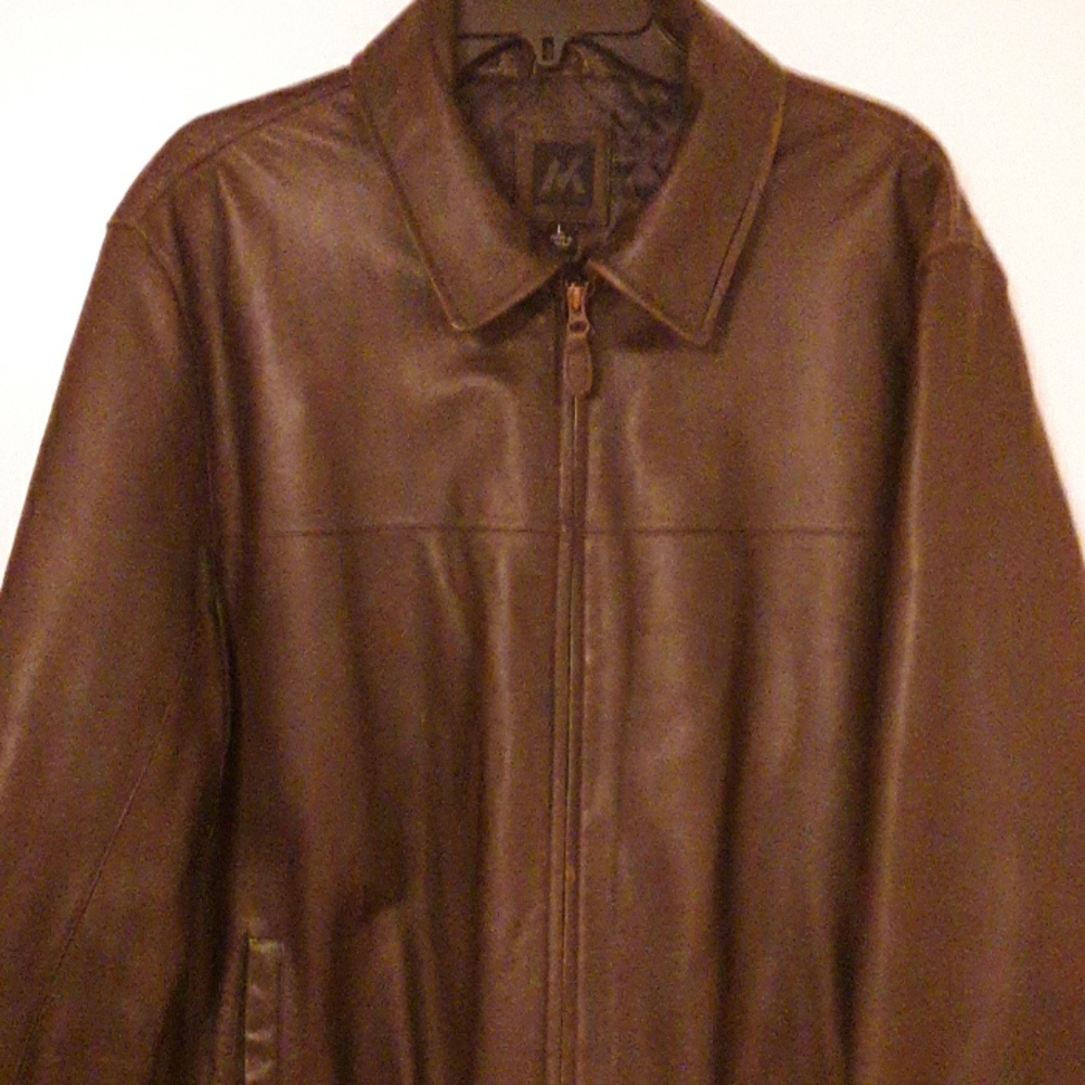 Mens L Leather Jacket